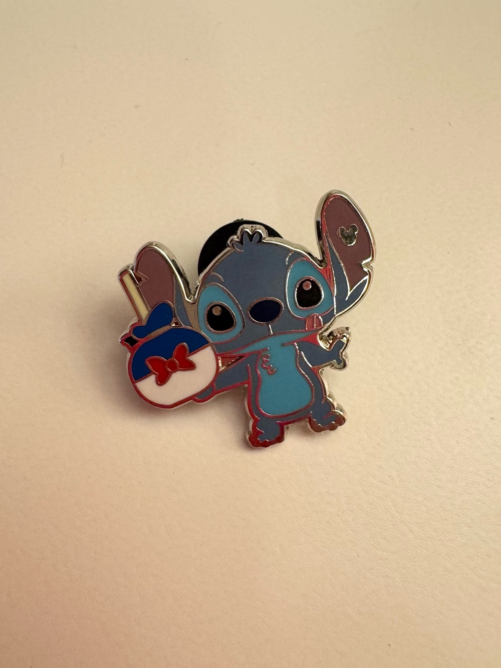 3 Pins/$35 Disney Pins- Stitch with Donald Duck Candy Apple Shanghai Disney 2018
